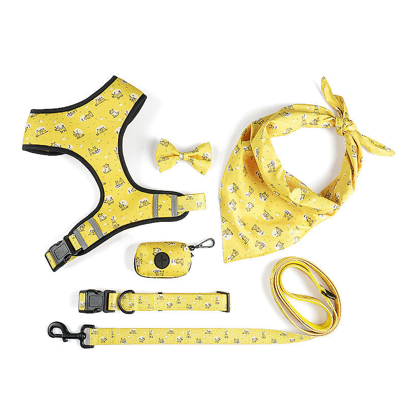 Pet Dog Leash Harness With Bow - Pets Crazy Shops