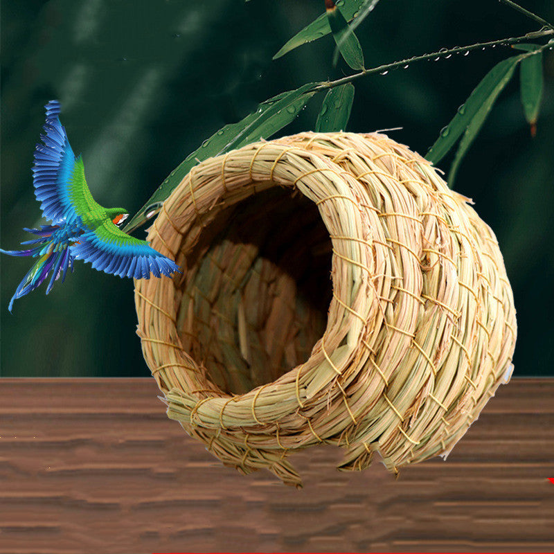 Straw Warm Bird Nest - Pets Crazy Shops
