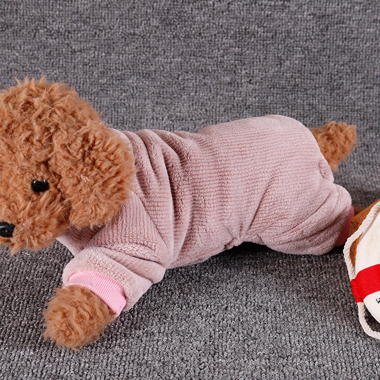Casual Home Clothes Dog Clothes Four-legged Clothes Solid Color Clothes - Pets Crazy Shops
