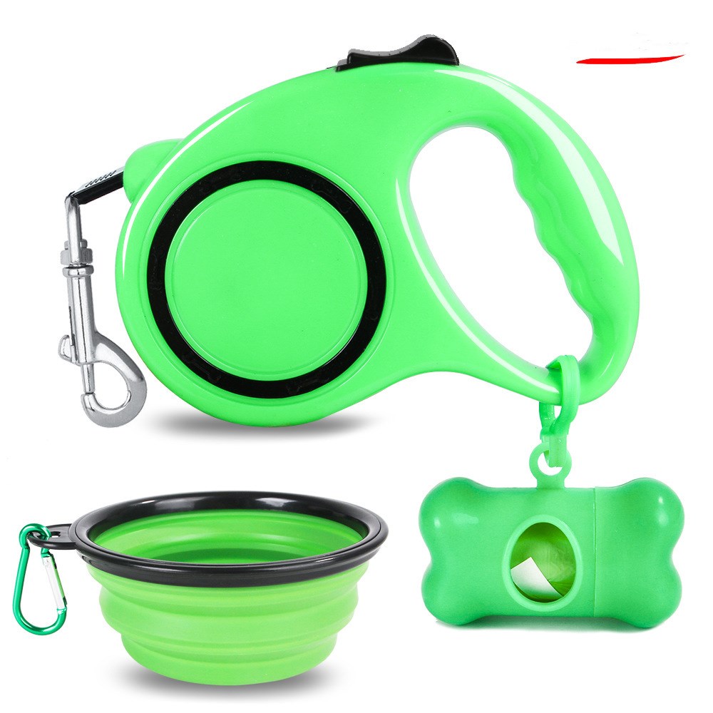 Dog Traction Rope Folding Dog Bowl - Pets Crazy Shops
