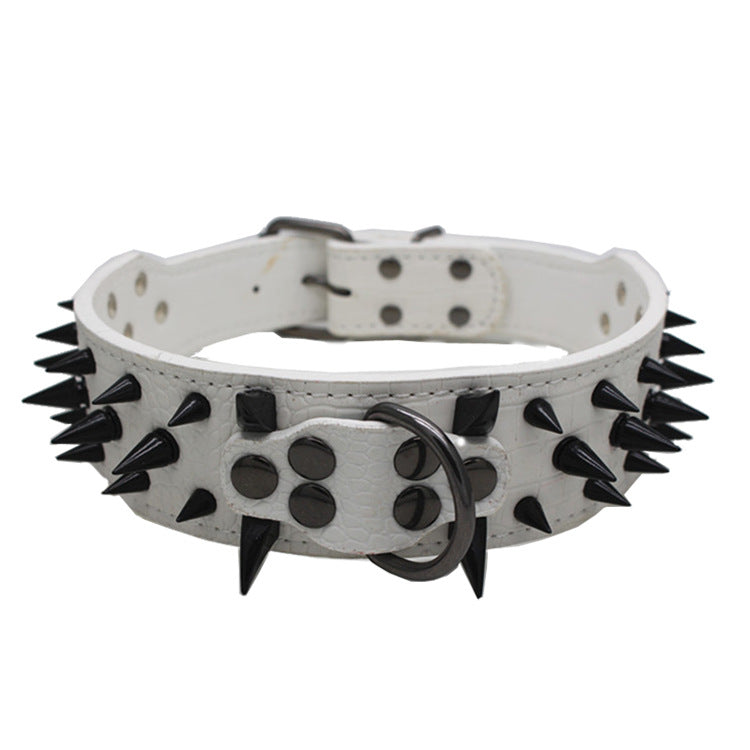 Large Explosion-Proof Rivet Bite-Proof Pet Collar - Pets Crazy Shops