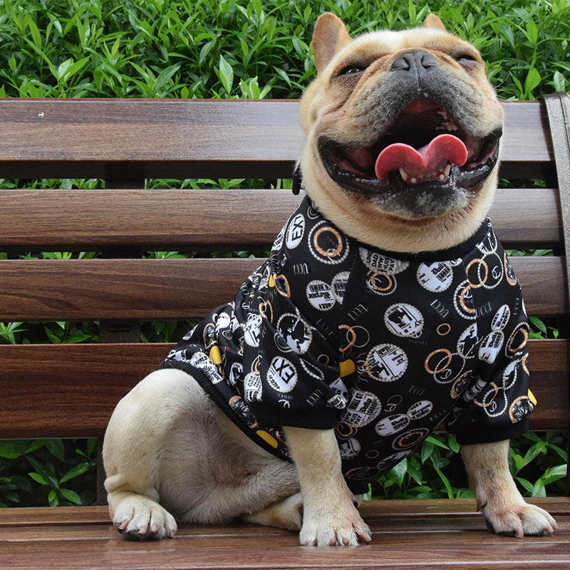 Printed Pet Clothes Spring And Autumn Dog Clothes Dog Clothes Pet Clothes - Pets Crazy Shops