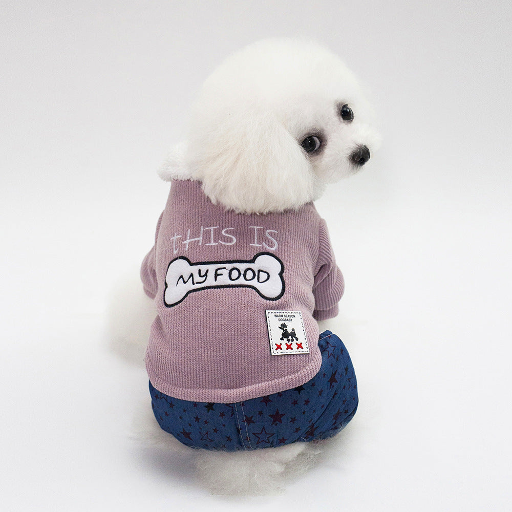 Bone clothes pet clothing - Pets Crazy Shops