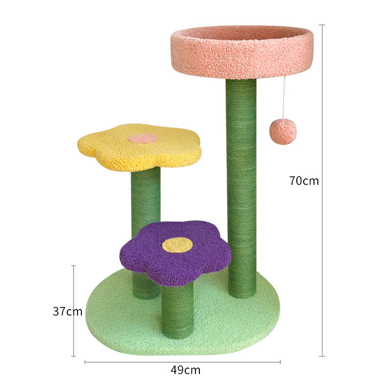 Cat Tower Cat Scratch Board Wear-resistant Cat Climbing Tree - Pets Crazy Shops