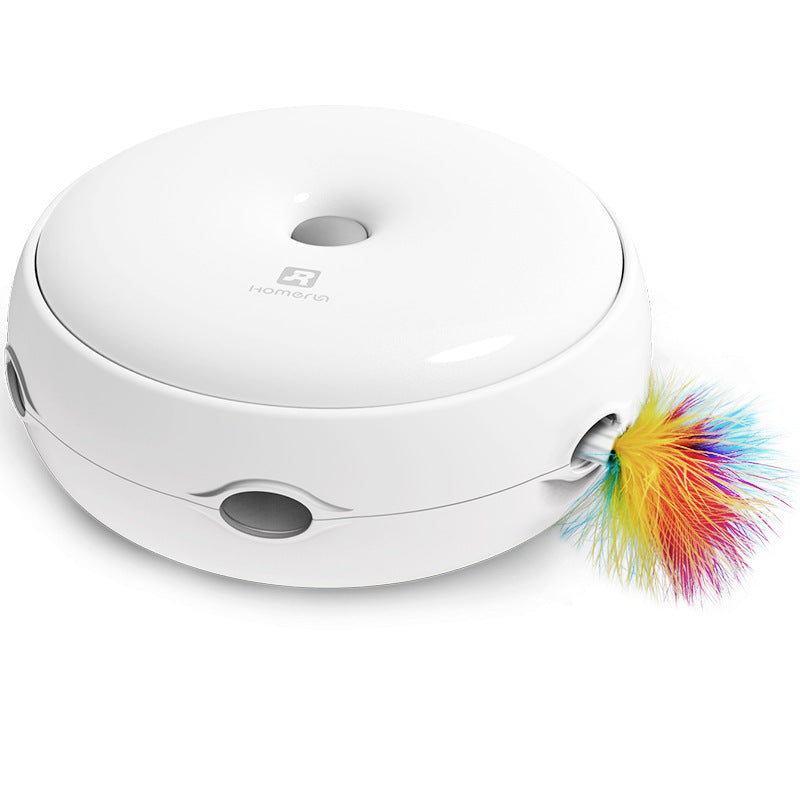 Electric cat toy smart funny cat stick donut automatic turntable - Pets Crazy Shops