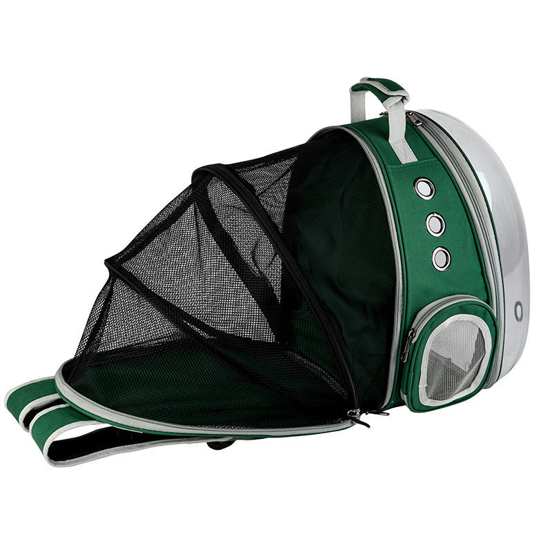 Portable Pet Puppy Backpack Carrier Bubble, New Space Capsule Design 360 Degree Sightseeing Rabbit Rucksack Handbag - Pets Crazy Shops