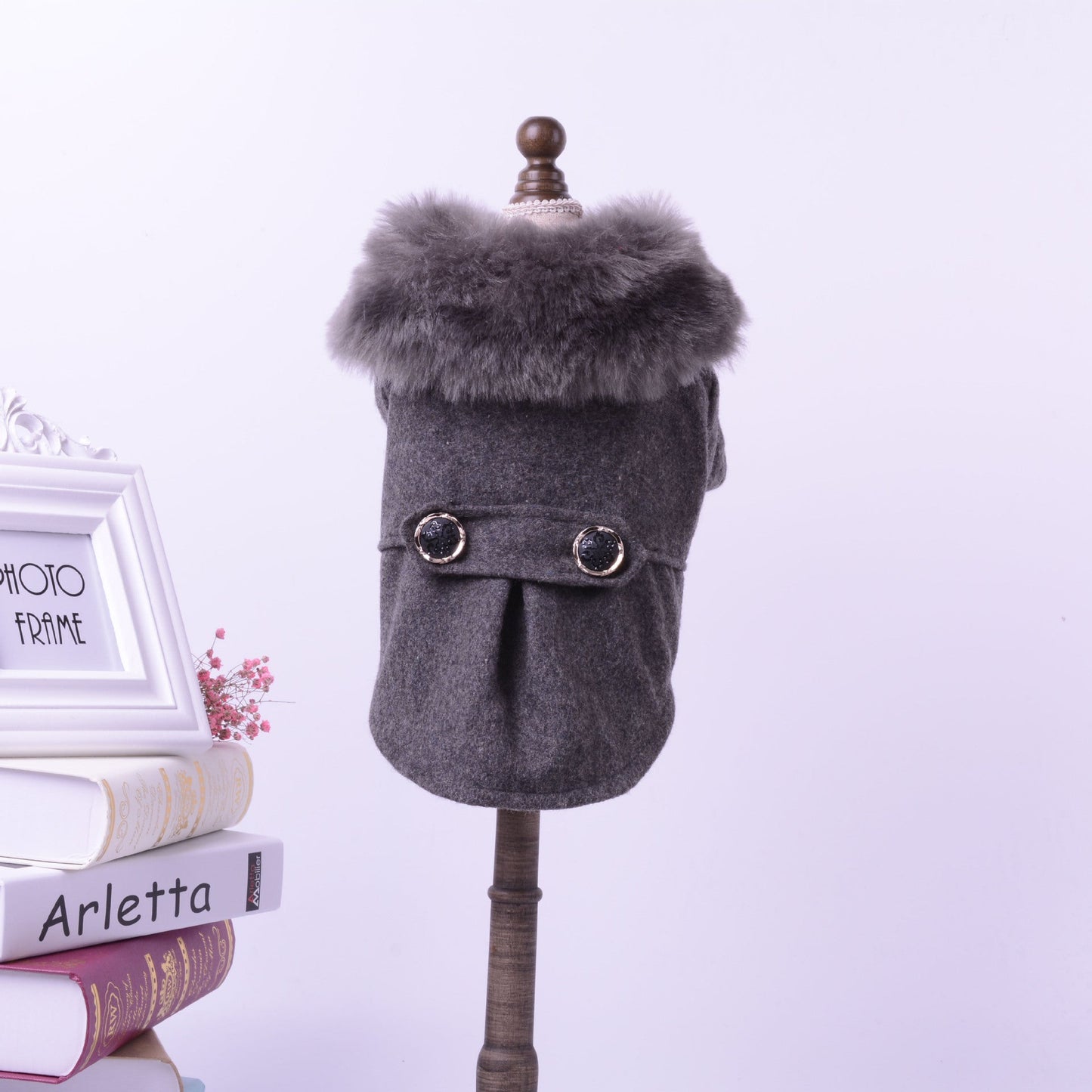 Pet Products Bipedal Solid Color Dog Autumn Winter Coat - Pets Crazy Shops