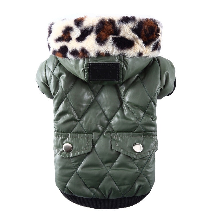 Zippered Cotton Padded Clothes For Pets - Pets Crazy Shops
