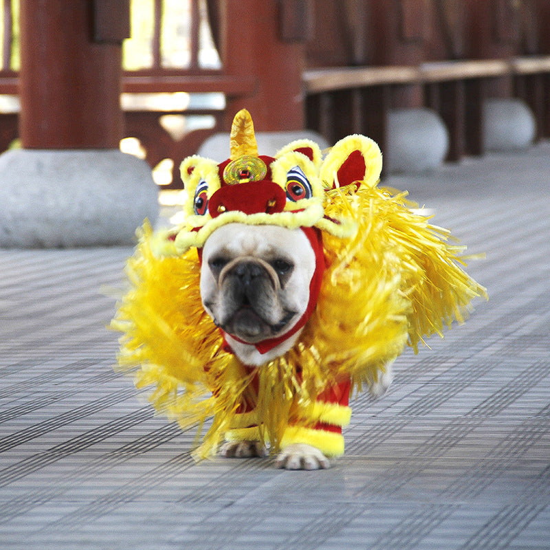 Pet Costume Jizai Pet Supplies Little Lion Clothes - Pets Crazy Shops