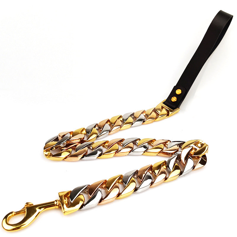 Stainless Steel Dog Leash Dog Leash Casting Pet Chain - Pets Crazy Shops