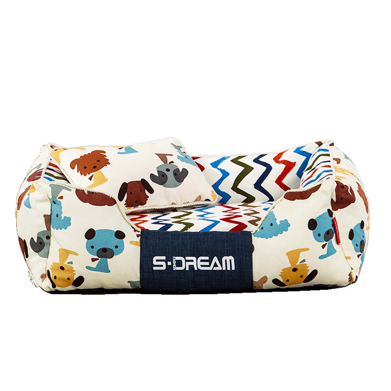 Dog Cat Bed Creativity Of Removable And Washable Large Dog Mat Pet House In Winter - Pets Crazy Shops