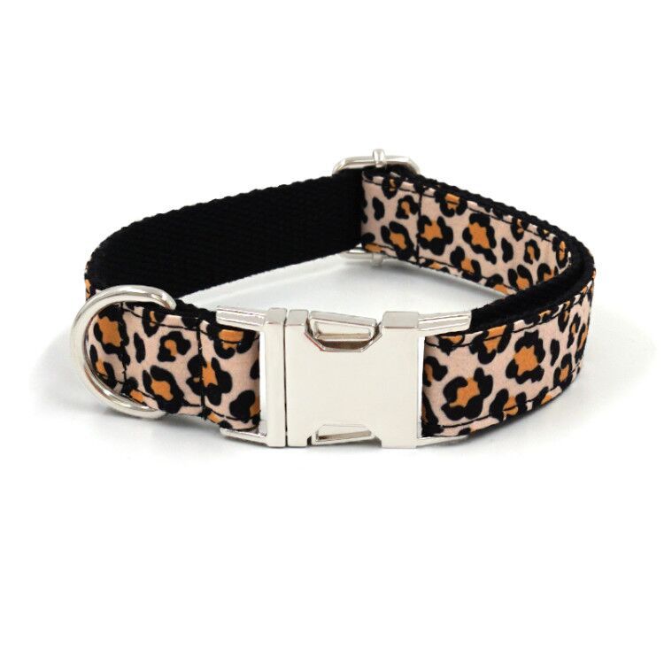 Fashion Simple Pet Dog Leopard Print Collar Accessories - Pets Crazy Shops