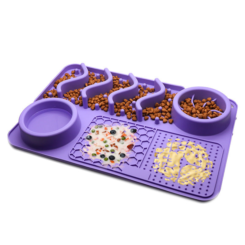 Dog Silicone Licking Pad Pet Licking Mat Silicone Smelling Mat Multifunctional Food Bowl Pets Supplies - Pets Crazy Shops