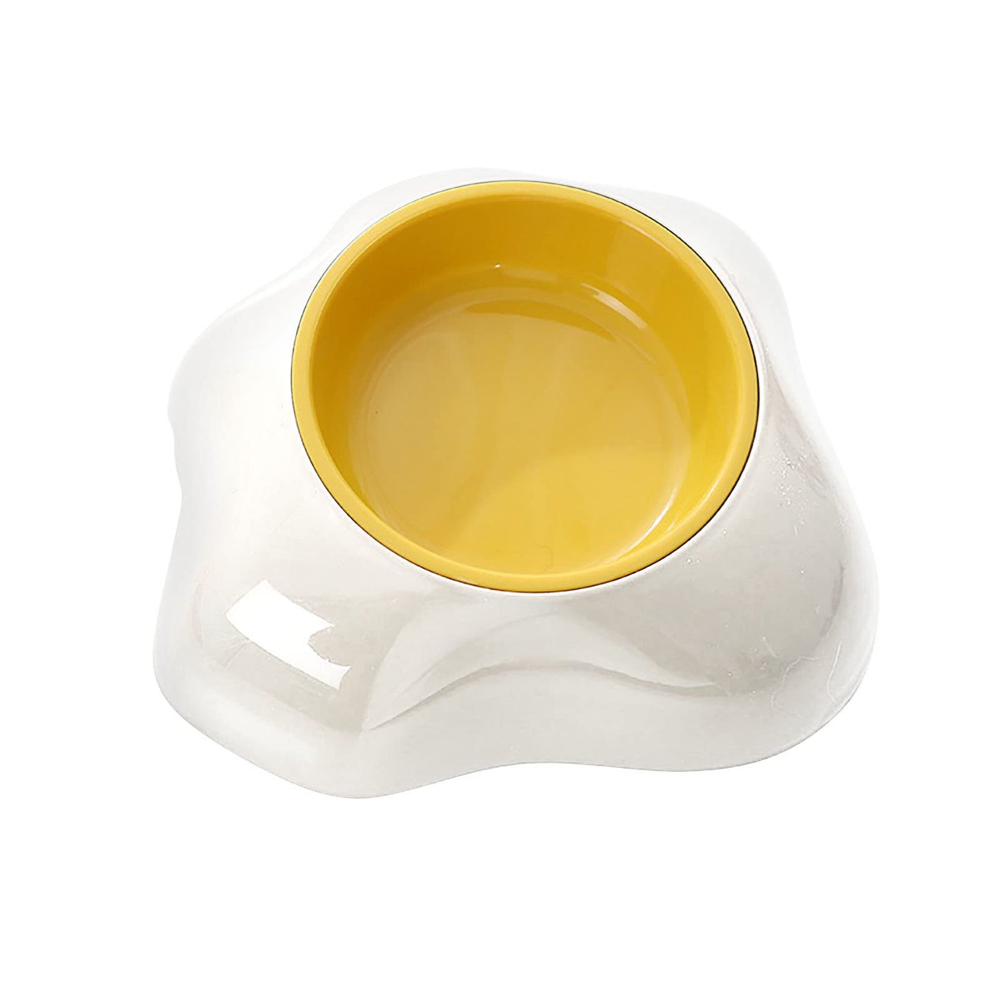 Egg-shaped Pet Bowl Drinking Water Single Bowl Double Bowl Dog Bowls Cute Pet Feeding Bowl Egg Yolk Shaped Food And Water Elevated Bowl Feeder - Pets Crazy Shops