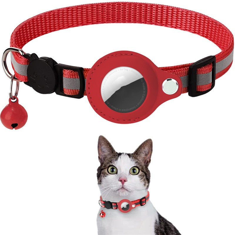 Pet Collar With Bell Airtag Reflective Collar - Pets Crazy Shops