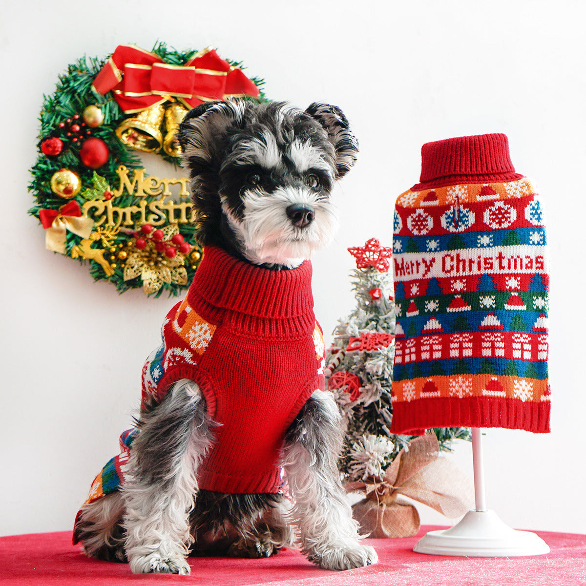 Pet Dog Christmas Turtleneck Sweater - Pets Crazy Shops