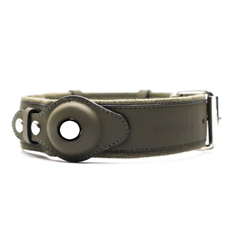 Location Tracker First Layer Leather Dog Pet Collar - Pets Crazy Shops