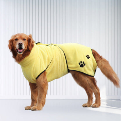 Soft And Absorbent Pet Embroidered Bathrobe Coral Fleece Pajamas - Pets Crazy Shops