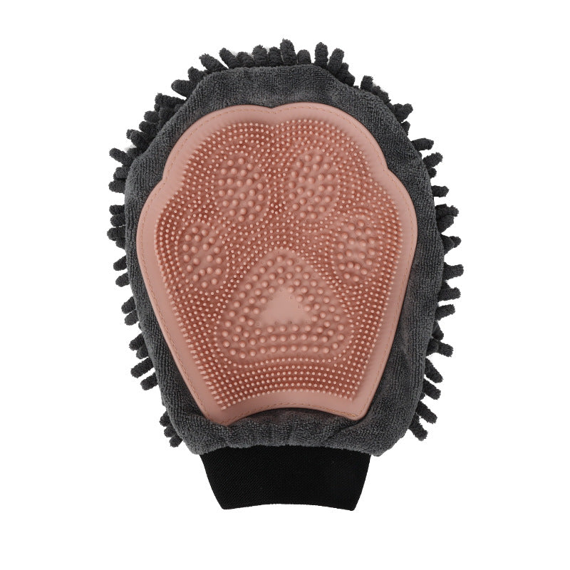 Pet Bathing Brush 2-in-1 Grooming Glove Elegant Dog Grooming Tool For Brushing, Massaging, And Drying Pet Grooming Kit For Dog Cat 2-Sided Bathing Brush Cleaning Massage Glove - Pets Crazy Shops