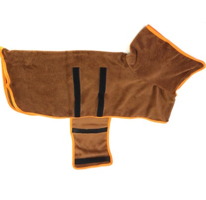 Dog Bathrobe Pet Drying Coat Microfiber Absorbent Beach Towel For Large Medium Small Dogs Cats Fast Dry - Pets Crazy Shops