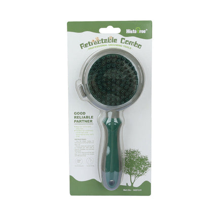 Pet Hair Removal Comb Cat Brush Self Cleaning Slicker Brush Hair Removal Double-sided Massage - Pets Crazy Shops