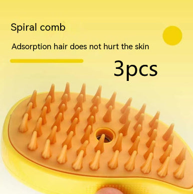 3 In 1 Cat Steam Brush Steamy Dog Brush Electric Spray Cat Hair Brushes For Massage Pet Grooming Comb Hair Removal Combs - Pets Crazy Shops