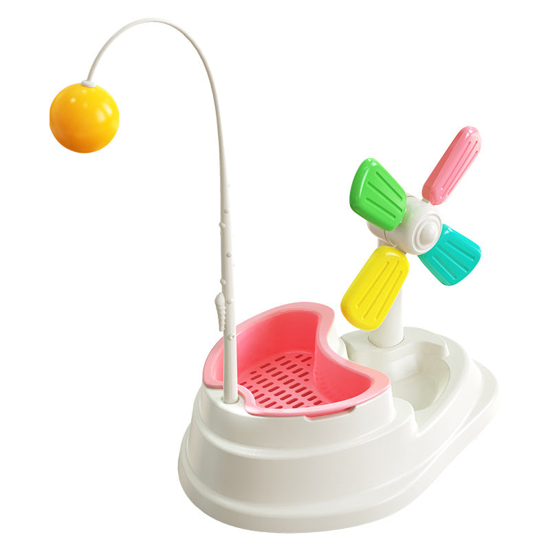 Windmill Funny Cat Stick Toy Desktop Grass Box Pet Toys - Pets Crazy Shops
