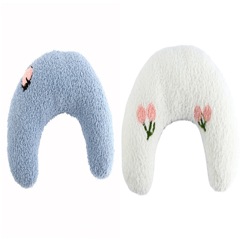 Little Pillow For Cats Fashion Neck Protector Deep Sleep Puppy U-Shaped Pillow Pets Pillow Kitten Headrest Dog Sleeping Pillow Pet Products - Pets Crazy Shops