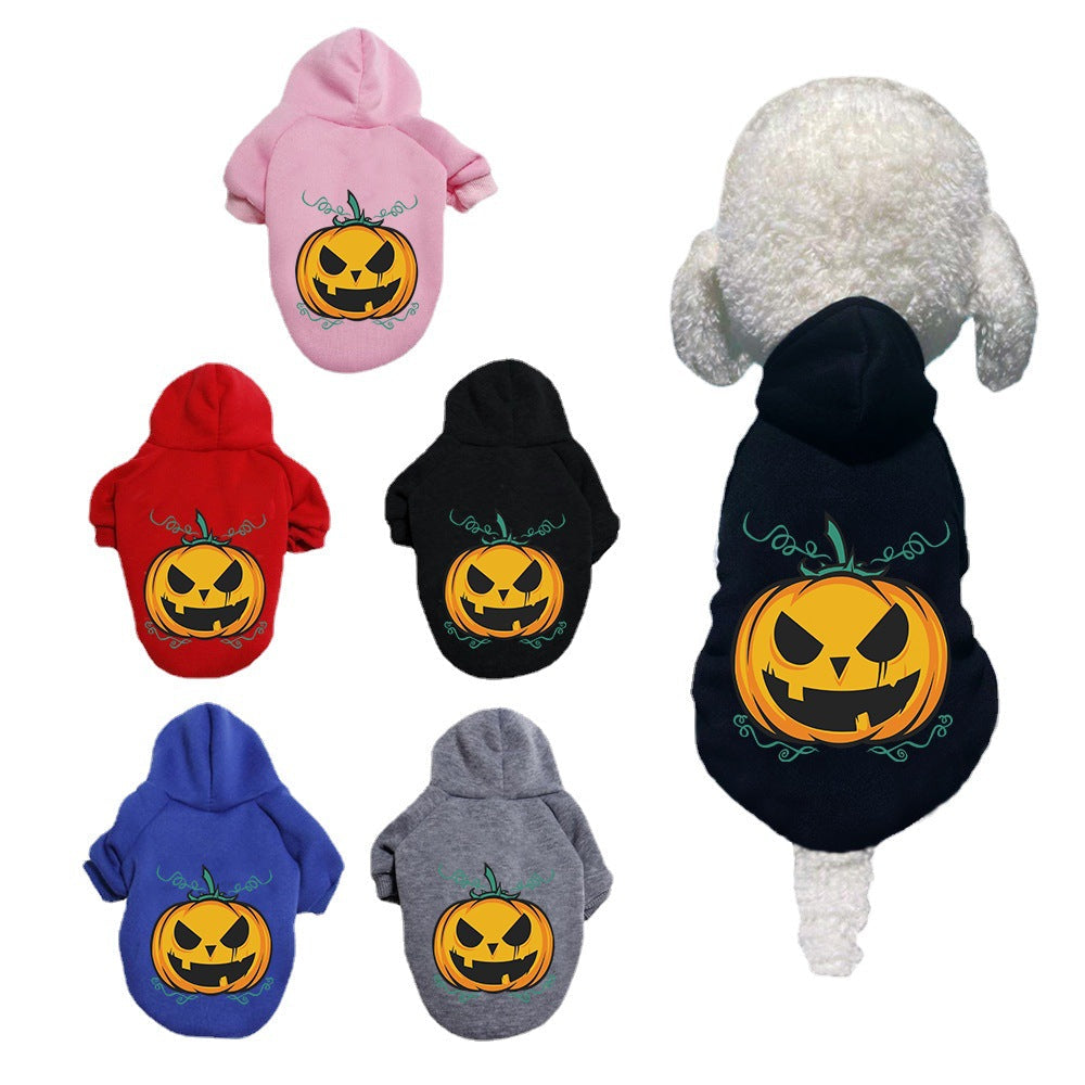 Halloween Pumpkin Dog Pattern Sweater Clothes - Pets Crazy Shops