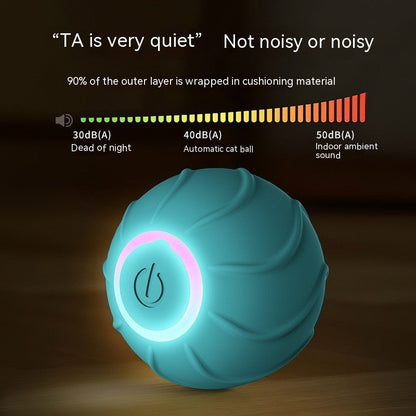 Smart Cat Toys Rolling Ball Pet Cat Owner Interactive Pets Toys Automatic Bouncing Ball USB Self Hi Teasing Kittens Jumping Ball - Pets Crazy Shops