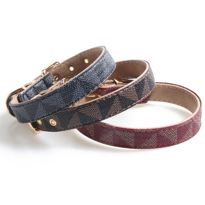 Pet Collar PU Leather Dog Collar Exquisite Fashion Dog Collar - Pets Crazy Shops