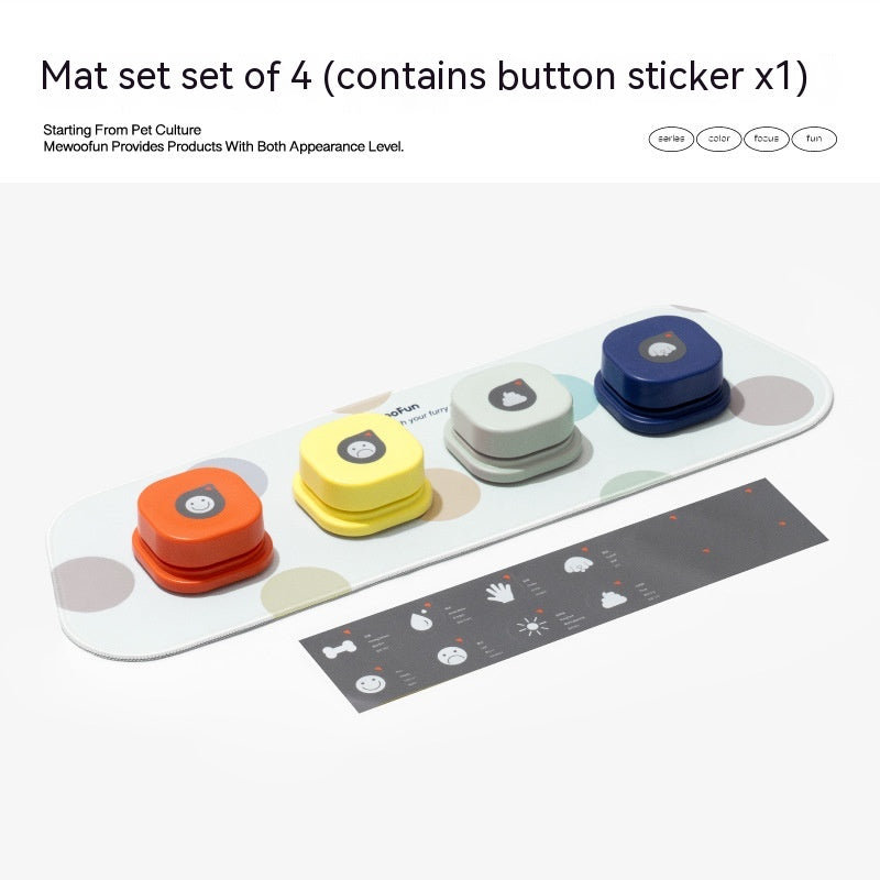 4 Colors Pet Communication Button One-click Prevent Physical Inactivity Recordable Dog Talking Button Toy Cat Toy Pet Products - Pets Crazy Shops