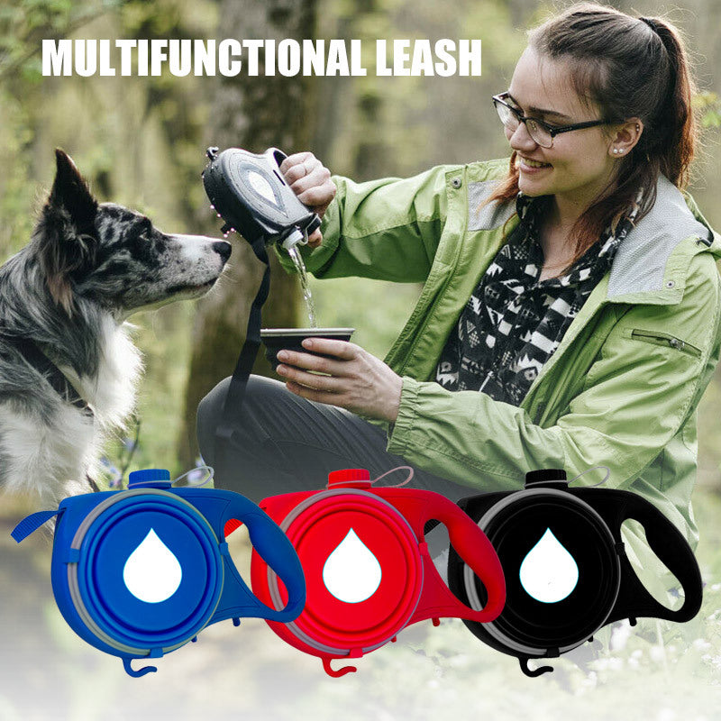 Traction Rope Comes With Water Bottle Outdoor Portable - Pets Crazy Shops