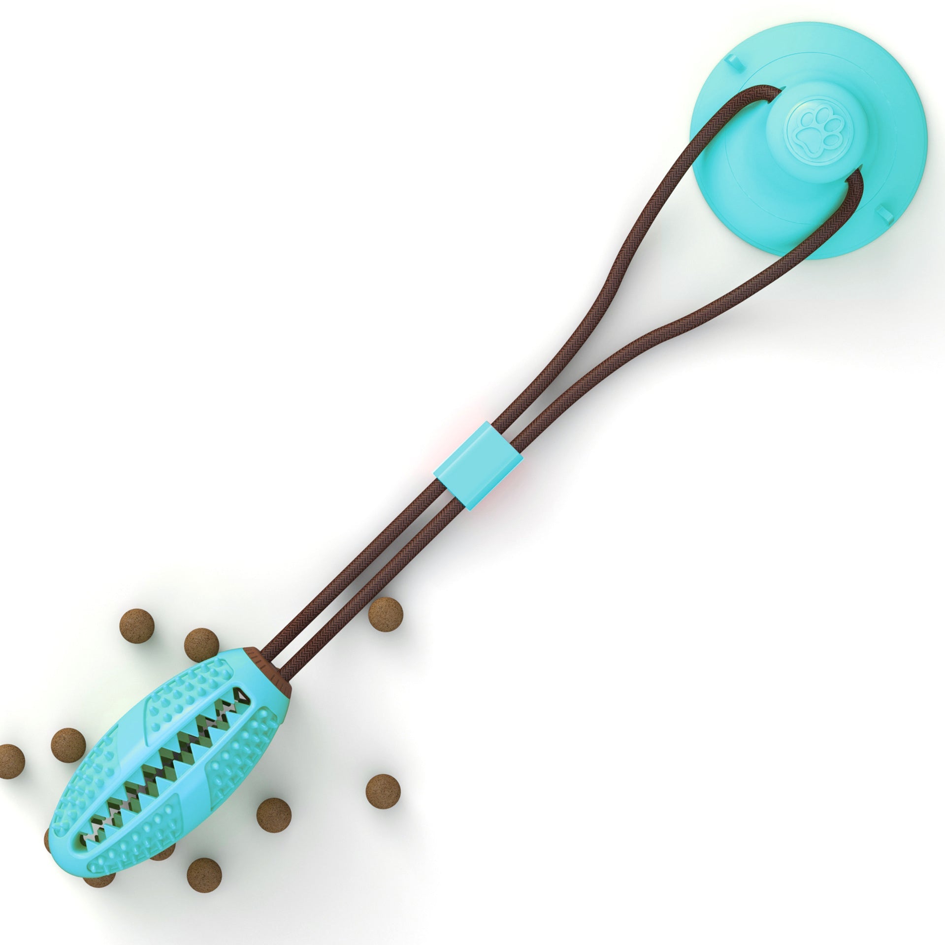 Dog Toys Silicon Suction Cup Tug Interactive Dog Ball Toy For Pet Chew Bite Tooth Cleaning Toothbrush Feeding Pet Supplies - Pets Crazy Shops