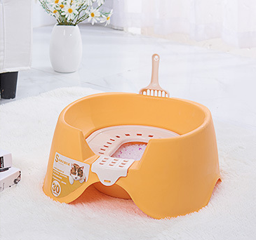 Spillproof Cat Litter Pan Semi-enclosed Oversize  Cat Toilet - Pets Crazy Shops