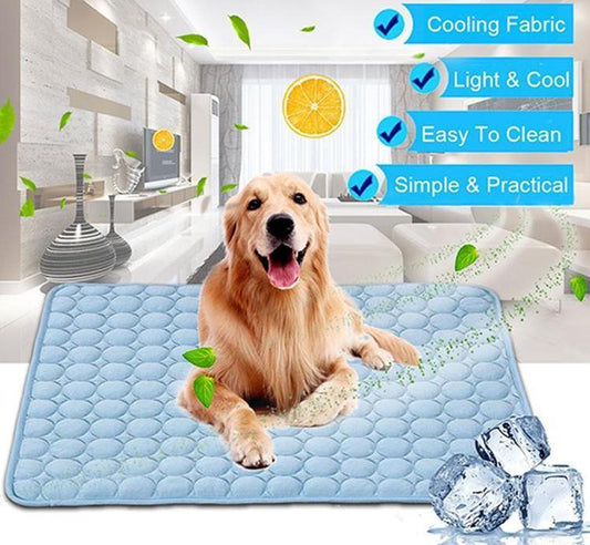 Pet Dog Cat Ice Silk Cold Nest Pad For Cooling In Summer - Pets Crazy Shops