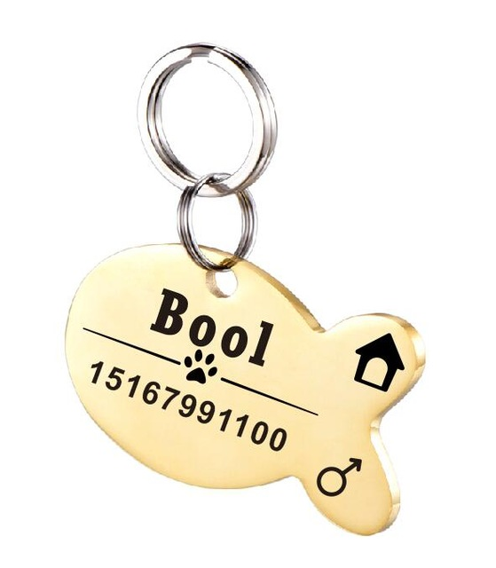 Personalized Dog ID Tag Stainless Steel Pet ID Tag - Pets Crazy Shops