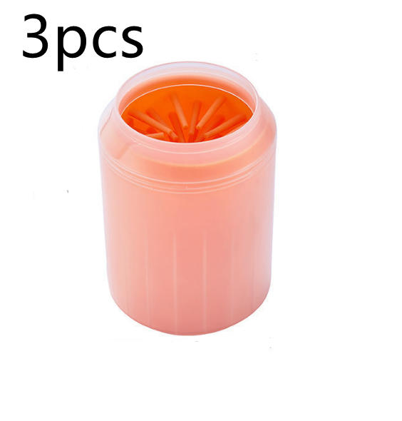 Pet Paw Cleaner Cleaning Kit Cup Soft Brush Can - Pets Crazy Shops