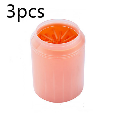 Pet Paw Cleaner Cleaning Kit Cup Soft Brush Can - Pets Crazy Shops