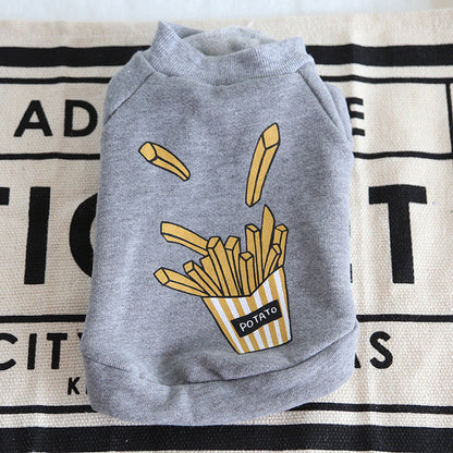 Popcorn chips Pet Dog Cat Clothes Winter Warm Dog Hoodies Jacket Coats Clothes For Dogs Cat Pet Clothing Small Large - Pets Crazy Shops