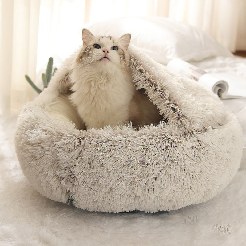 Plush shell pet nest - Pets Crazy Shops
