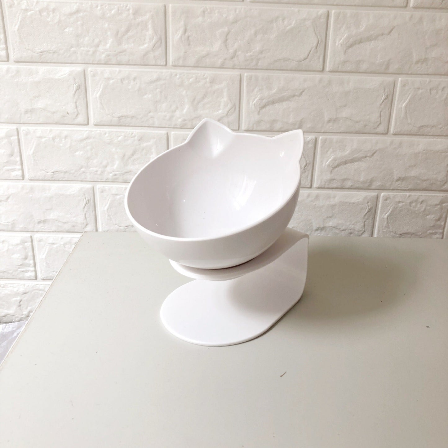New Inclined Food Cat Ear Oblique Mouth Transparent Single Pet Bowl - Pets Crazy Shops