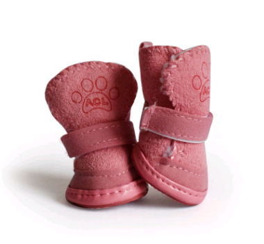 Dog Shoes Pet Shoes Lambskin Snow Shoes Cotton Shoes Khaki - Pets Crazy Shops