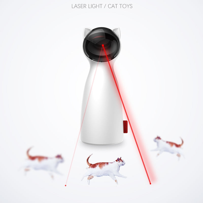 Creative Cat Pet LED Laser Funny Toy Smart Automatic Cat Exercise Training Entertaining Toy - Pets Crazy Shops