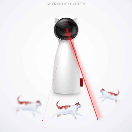 Creative Cat Pet LED Laser Funny Toy Smart Automatic Cat Exercise Training Entertaining Toy  -  - Pets Crazy Shops -