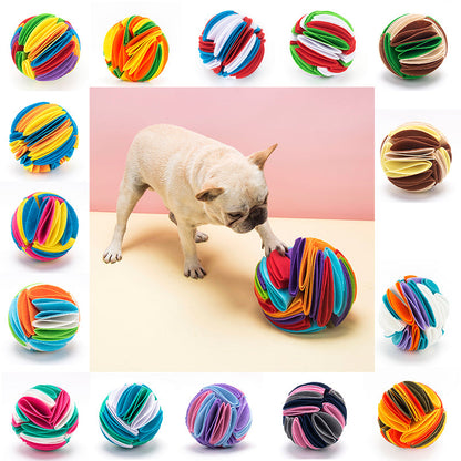 Foldable Dog Snuffle Ball Dog Training Toys Increase IQ Pet Cat Training Games Feeding Intelligence Toy - Pets Crazy Shops