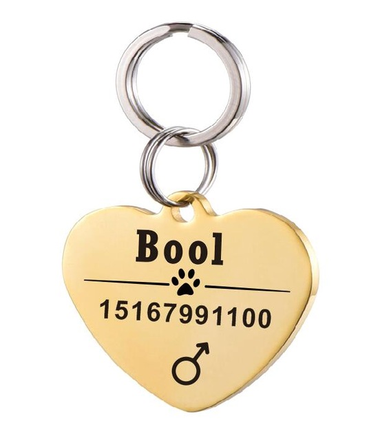 Personalized Dog ID Tag Stainless Steel Pet ID Tag - Pets Crazy Shops