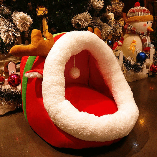 Cat Bed Indoor Soft Cats Houses Warm Cozy Cushion Bag Small Dog Removable Washable Tent Pet House Cat's Basket Pets Mat Supplies - Pets Crazy Shops