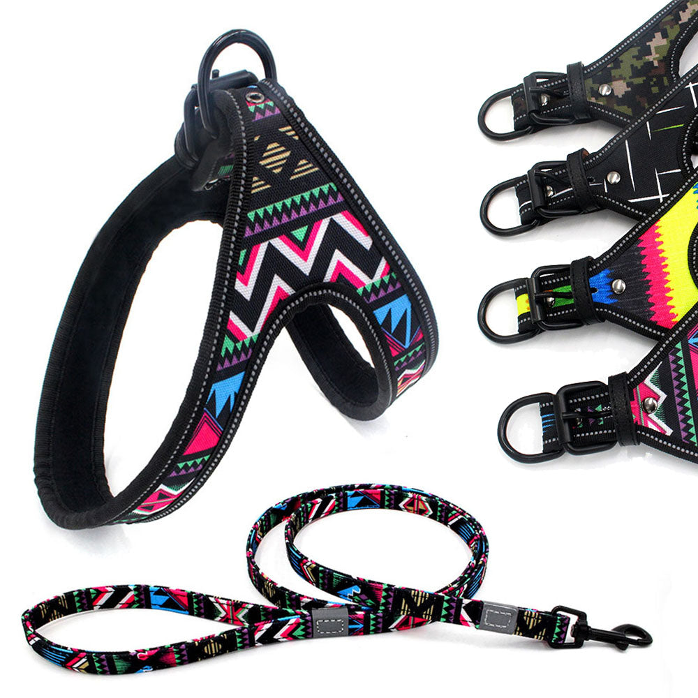 Colorful Dog Leash Dog Walking Rope Small And Medium-sized Dog Explosion-proof Dog Chain - Pets Crazy Shops