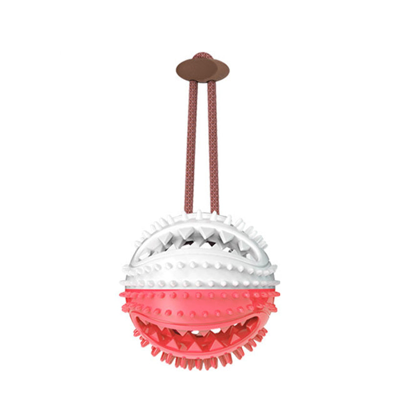 Dog Toys Silicon Suction Cup Tug Interactive Dog Ball Toy For Pet Chew Bite Tooth Cleaning Toothbrush Feeding Pet Supplies - Pets Crazy Shops